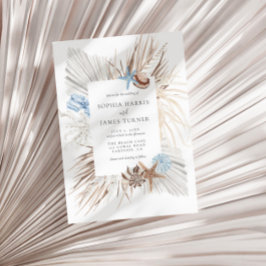 Boho Beach Wedding Einladung