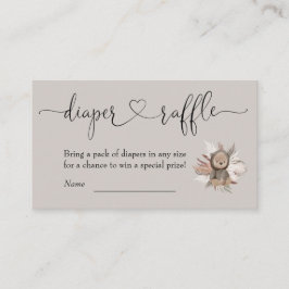 Boho Bear Baby Duschdusche Windelwanne Begleitkarte