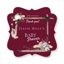 Boho Beautiful Baby Dusche Vielen Dank