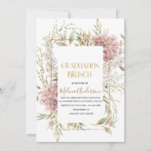 Boho Beige Floweser Gold Aquarell Abschluss br