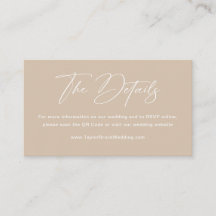 Boho Beige Neutral Wedding Details Qr Code