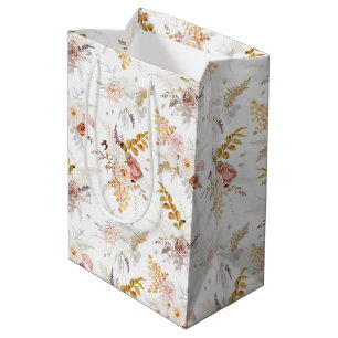 Boho Beige, Pampasgras Terrakotta Wasserfarbe We Mittlere Geschenktüte