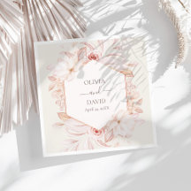 Boho Beige und Pink Roses Wedkins