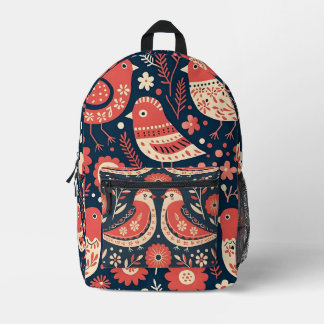 Boho Birds Bedruckter Rucksack