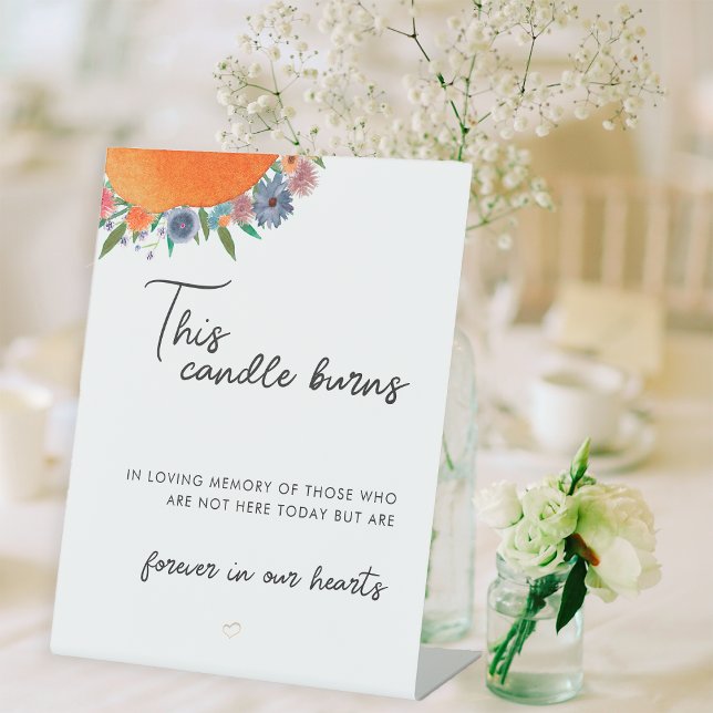 Boho bläst diese Kerze in der liebenden Erinnerung Sockelschild (Von Creator hochgeladen)