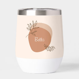 Boho-Blattdesign mit individuelle Name