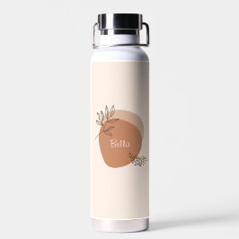 Boho-Blattdesign mit individuelle Name Trinkflasche