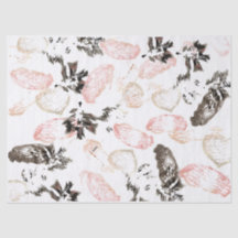 Boho Blätter and Feathers Tissue