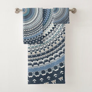 Boho bleu Bohême Mandala  
