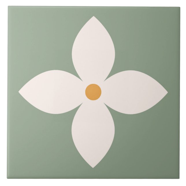 Boho Blocks Floral Fliese (Vorderseite)