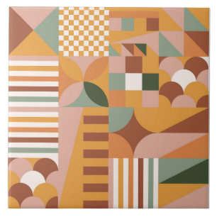 Boho Blocks Floral Fliese