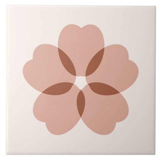 Boho Blocks Floral Fliese (Vorderseite)