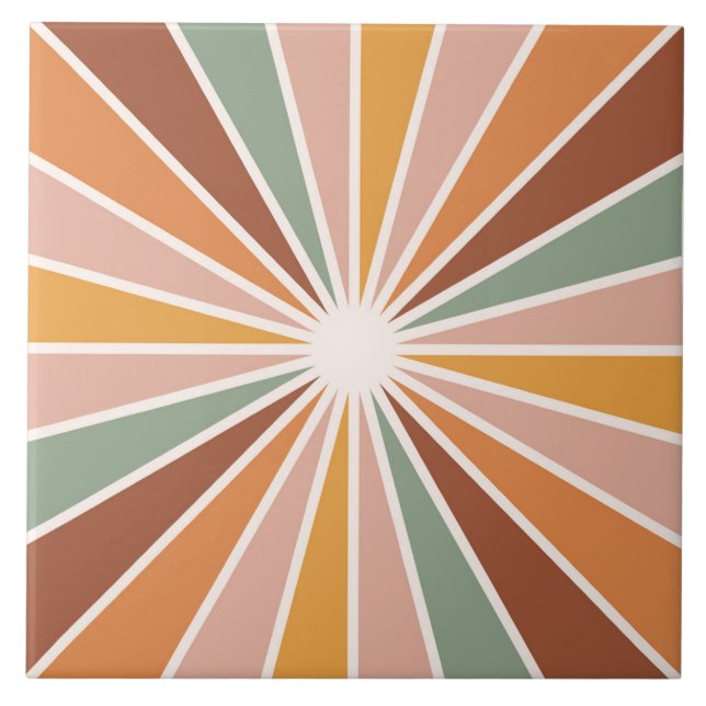 Boho Blocks Floral Fliese (Vorderseite)