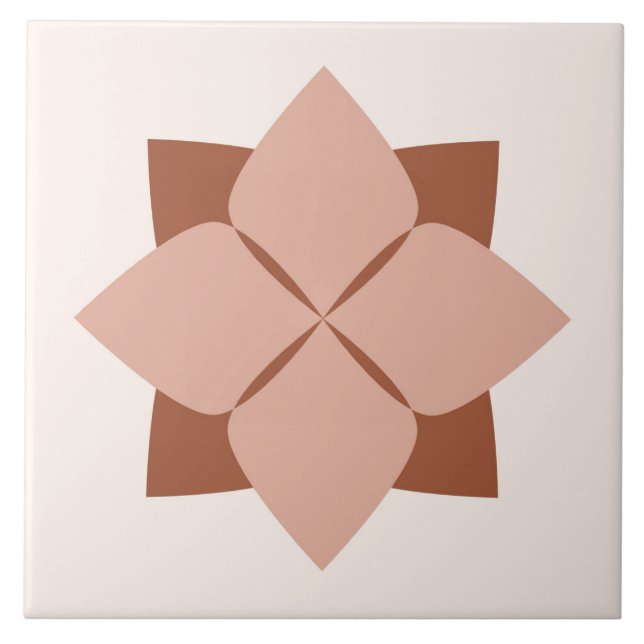 Boho Blocks Floral Fliese (Vorderseite)