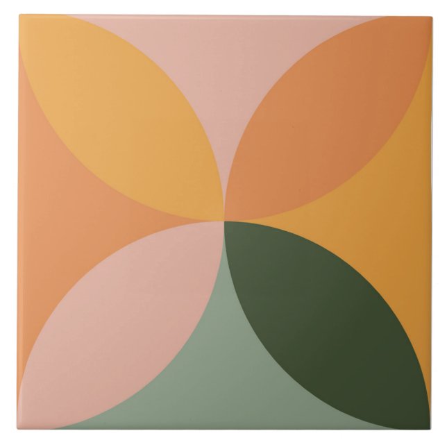 Boho Blocks Floral Fliese (Vorderseite)