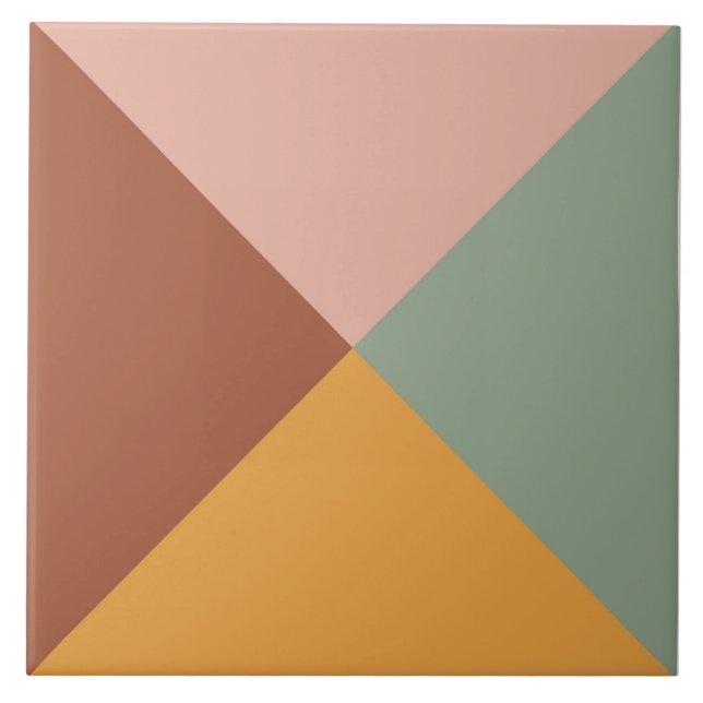 Boho Blocks Floral Fliese (Vorderseite)