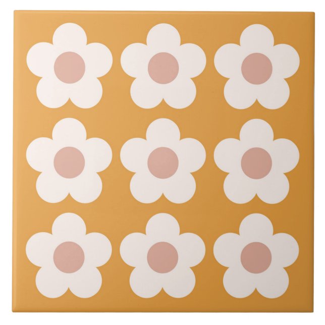 Boho Blocks Floral Fliese (Vorderseite)