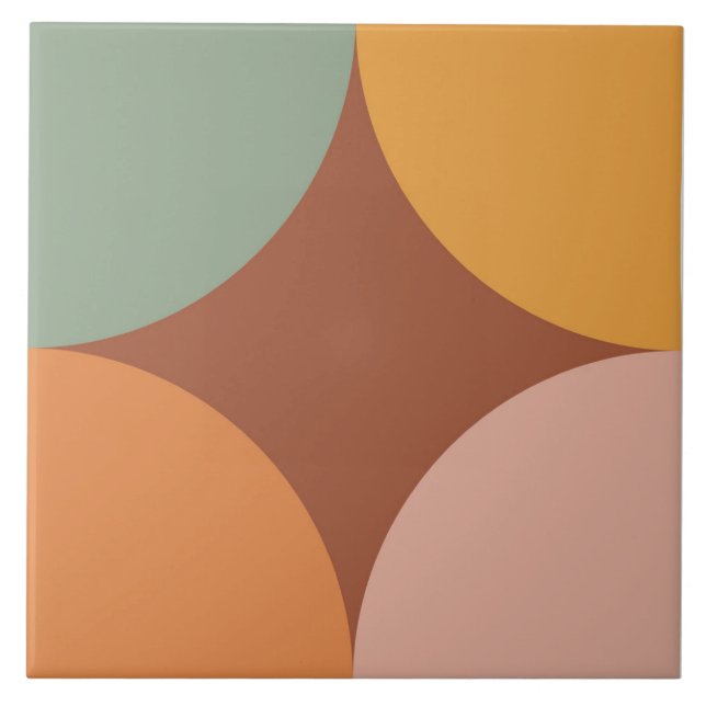 Boho Blocks Floral Fliese (Vorderseite)