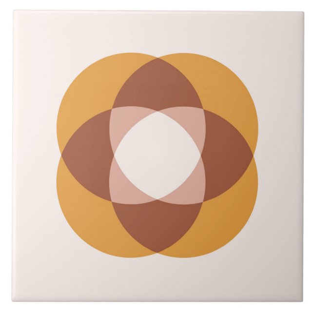 Boho Blocks Floral Fliese (Vorderseite)