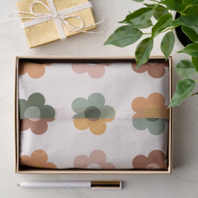 Boho Blocks Floral Seidenpapier (Geschenk)