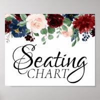 Boho Bloom | Burgundy Red and Navy Blue Seats