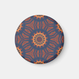 Boho Bloom Mandala Pattern Magnet