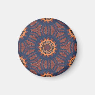 Boho Bloom Mandala Pattern Magnet