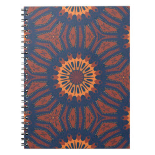 Boho Bloom Mandala Pattern Notizblock