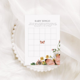 Boho Bloom Spring Wildblume Baby Bingo Game