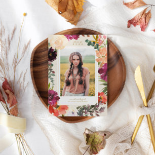 Boho Blooms   Ankündigung des Fotos Abschluss 2024