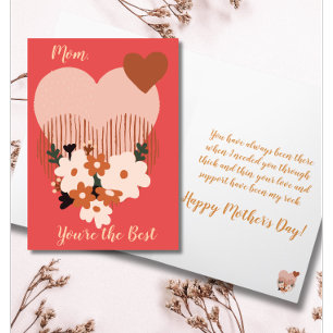 Boho Blooms für Mama Ein herzlicher Muttertag Feiertagskarte