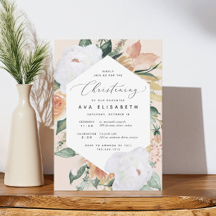 Boho Blooms   Modernes Blumenweihen Einladung