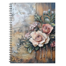 Boho Blossom Spiral Notebook Notizblock