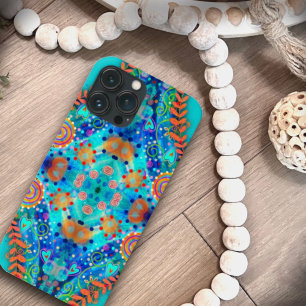 Boho Blue Floral Fun Trendy Niedlich Inspirivity Case-Mate iPhone Hülle