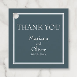 Boho Blue Modern Minimalistisch Geschenkanhänger