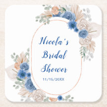 Boho Blue Pampas Grass Brautparty