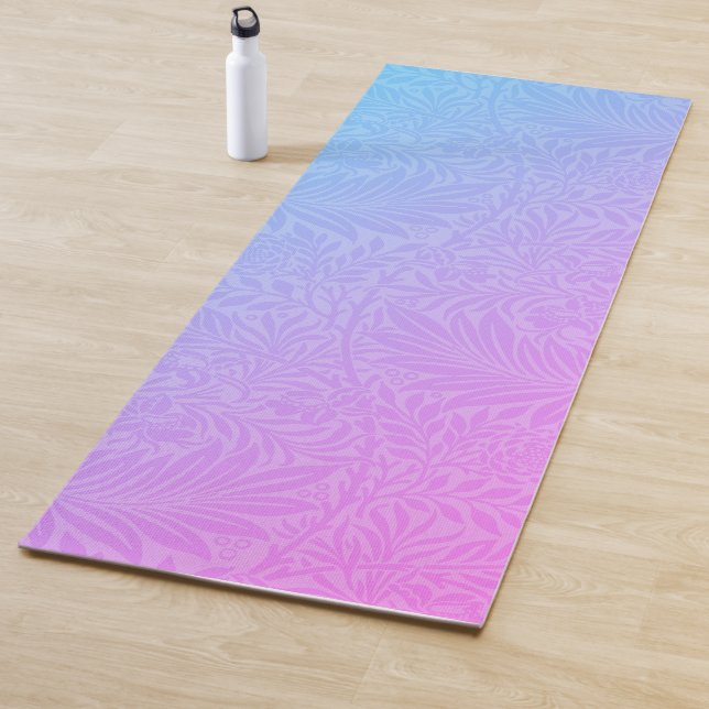 Boho Blue Pink Botanical Yogamatte (Beispiel)