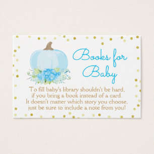 Boho Blue Pumpkin Baby Dusche Bringen Sie eine Boo