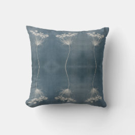 Boho Blue Throw Pillow Kissen