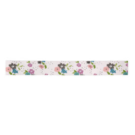 Boho Blume Clusters Satinband