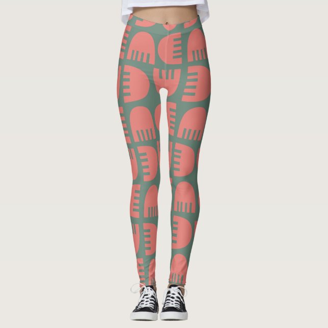 Boho Blume Leggings (Vorderseite)