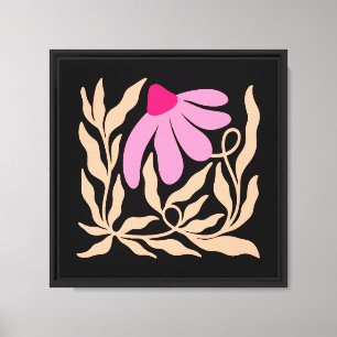 Boho-Blume Leinwanddruck