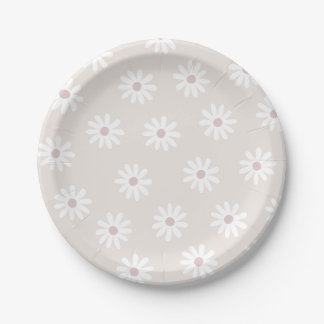 Boho Blume Party Plate Pappteller