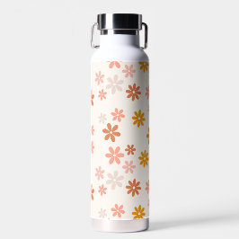 Boho Blume Retro Sommerblumenmuster Trinkflasche