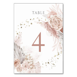 Boho-Blume Tischnummer 4
