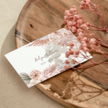 Boho Blume Visitenkarte