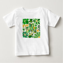 Boho-Blumen-Glitter St. Patrick's Day Shamrock
