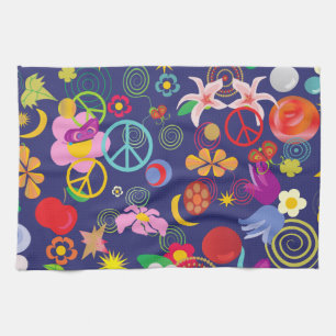 Boho-Blumen Handtuch