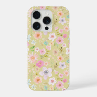 Boho-Blumen-Handyhülle iPhone 15 Pro Hülle