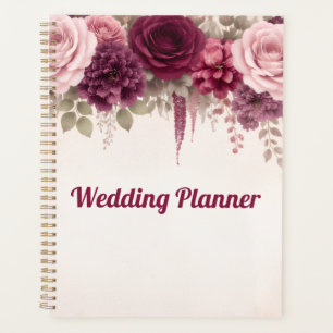 Boho-Blumen Hochzeit elegant Planer